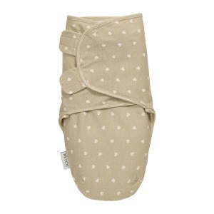 swaddle inbakerdoek Sweet Heart Sand- 0-3 mnd