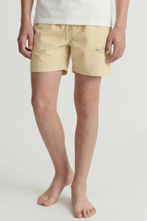 zwemshort lichtgeel/groen