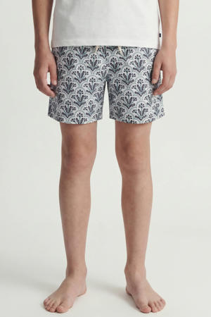 zwemshort wit/blauw