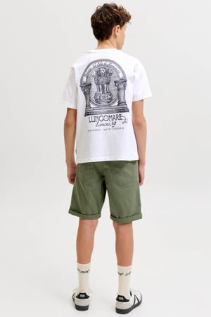 T-shirt met backprint wit