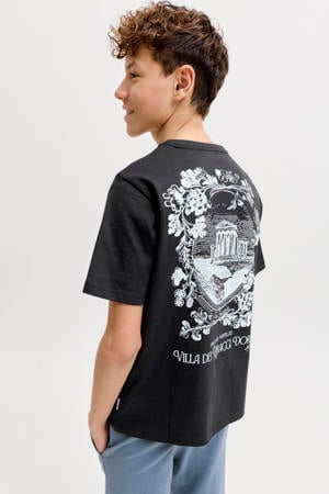 T-shirt met backprint zwart