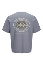 thumbnail: JACK & JONES JUNIOR T-shirt met backprint grijsblauw