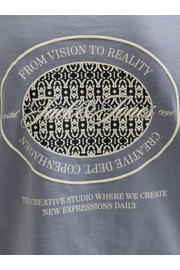 thumbnail: JACK & JONES JUNIOR T-shirt met backprint grijsblauw