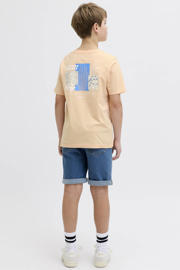 thumbnail: JJ REBEL JUNIOR T-shirt met backprint oranje