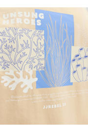 thumbnail: JJ REBEL JUNIOR T-shirt met backprint oranje