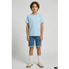 JJ REBEL JUNIOR T-shirt met backprint lichtblauw