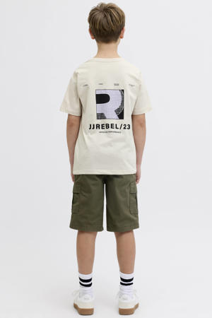 T-shirt met backprint beige
