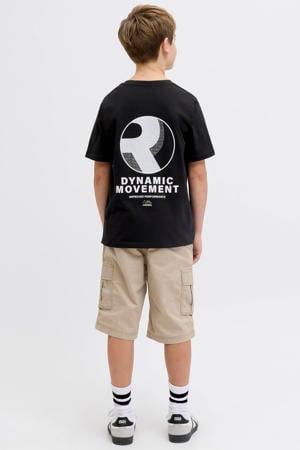T-shirt met backprint zwart