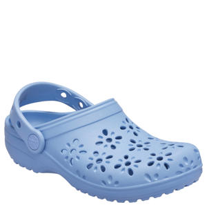 Peuter/Kleuter classic floral cut out clogs blauw