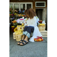 thumbnail: Crocs slippers met plateauzool en sleehak - zwart