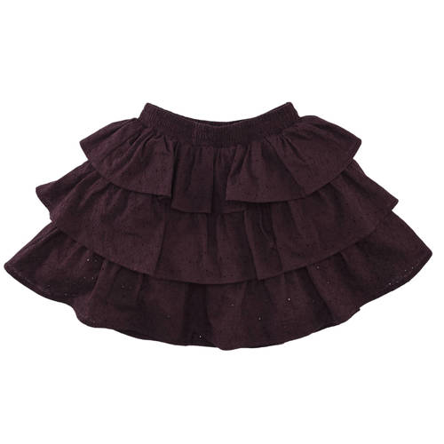 Z8 kids rok Anna bordeaux Rood Meisjes Katoen Effen - maat 152 afbeelding