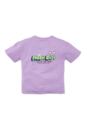 T-shirt Mica met backprint lila