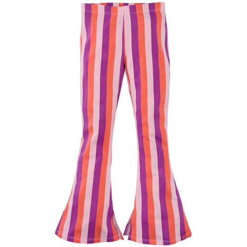 Z8 kids flared broek Jannat lichtroze/violet/koraal Meisjes Stretchkatoen - maat 140 afbeelding