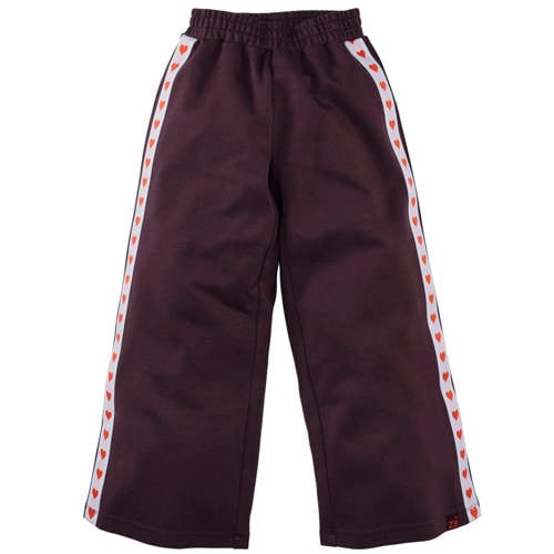 Z8 kids wide leg broek Jaydi bordeaux/donkerrood Meisjes Rayon Effen - maat 152 afbeelding