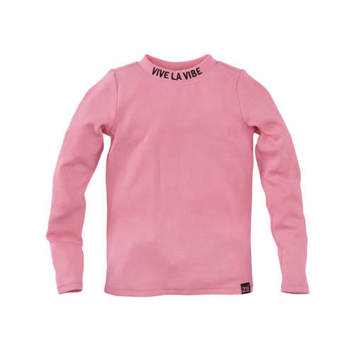 Z8 kids longsleeve Isalie lichtroze Meisjes Stretchkatoen Col Effen - maat 128/134 afbeelding