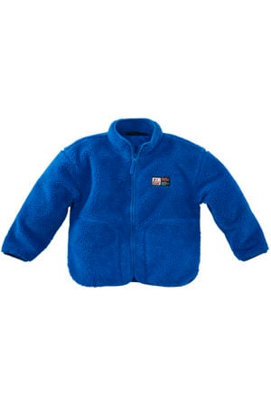 teddy jas Kenan met backprint blauw