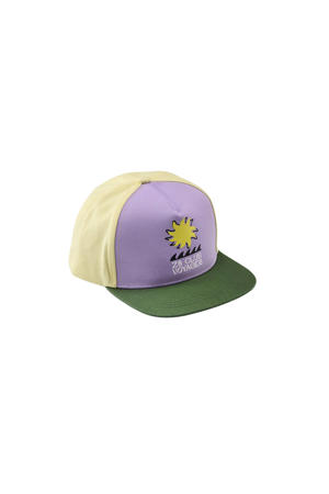 baseball cap Vico lila/lichtgeel/groen