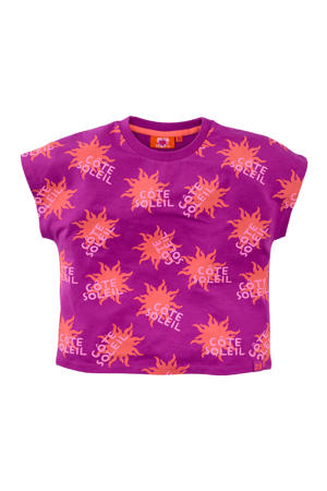 T-shirt Yinthe violet/oranje/lichtroze