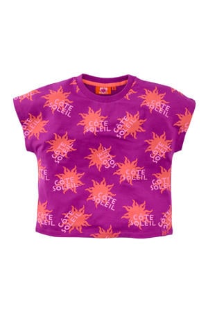 T-shirt Yinthe violet/oranje/lichtroze