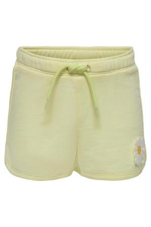 regular sweatshort geel