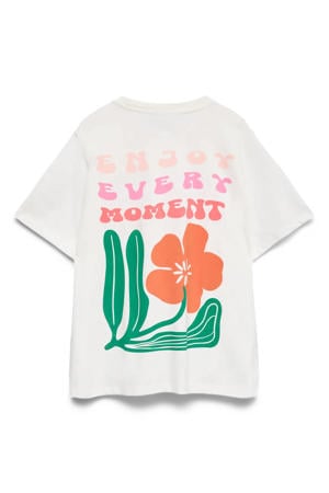 T-shirt met backprint wit