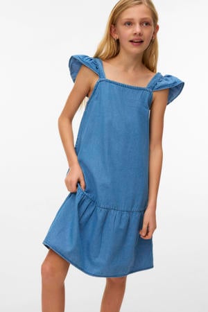 A-lijn jurk light blue denim