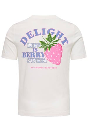 T-shirt met backprint wit