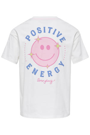 T-shirt met backprint wit
