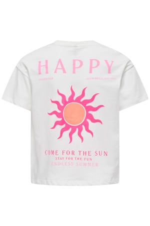 T-shirt met backprint wit