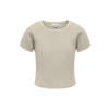 KIDS ONLY GIRL T-shirt met textuur beige