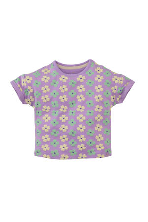 T-shirt Jara lila/lichtgroen/crème