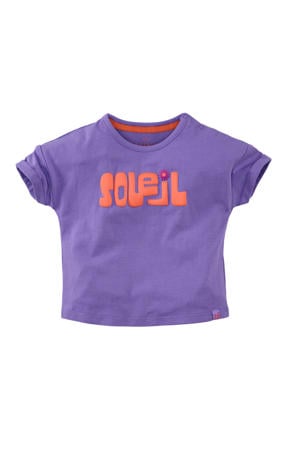 T-shirt Maroua paars/oranje
