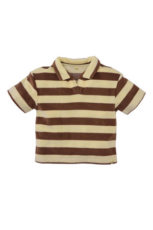 polo Louie lichtgeel/bruin