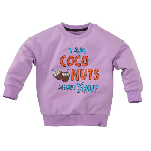 Z8 mini sweater Gabriel lila Paars Printopdruk - maat 116 afbeelding