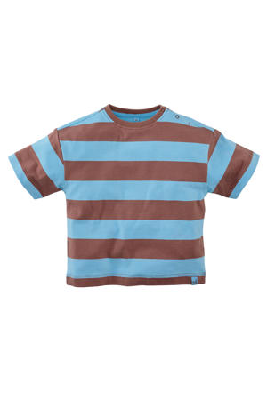 T-shirt Zeyd bruin/blauw