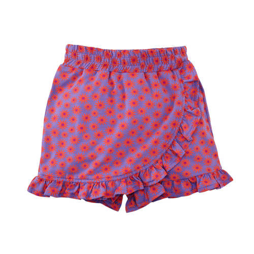 Z8 mini skort Riva paars/oranje Rok Meisjes Stretchkatoen All over print