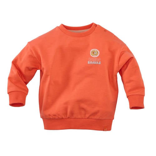 Z8 mini sweater Dayn met backprint oranje Backprint - maat 98 afbeelding