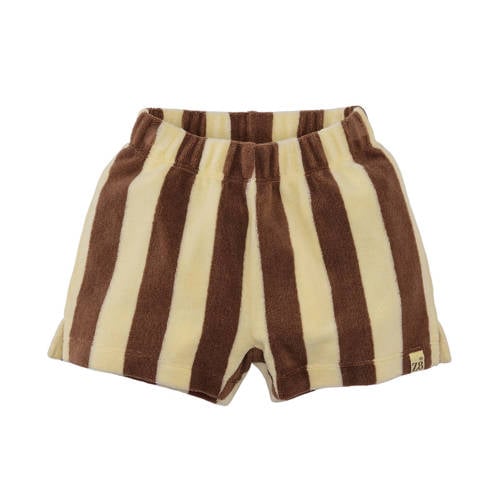Z8 mini sweatshort Sami lichtgeel/bruin Korte broek Jongens Stretchkatoen - maat 116 afbeelding
