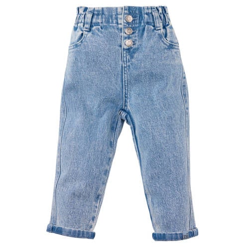 Z8 mini paperbag jeans Layane medium blue denim Blauw Meisjes Stretchkatoen - maat 116 afbeelding