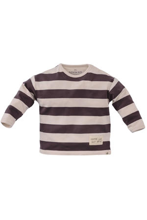 longsleeve Pim bruin/beige