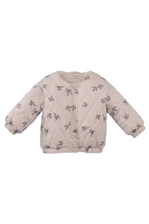 zomerjas Duha met bloemenprint beige/roze