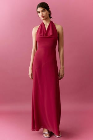 maxi jurk rood