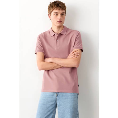 MANGO TEEN polo roze Jongens Katoen Polokraag Effen - maat 175(M) afbeelding