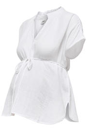 thumbnail: ONLY MATERNITY zwangerschaps blousetop met textuur ecru