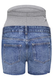 thumbnail: ONLY MATERNITY regular zwangerschaps short medium blue denim