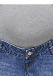 thumbnail: ONLY MATERNITY regular zwangerschaps short medium blue denim