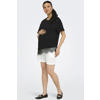 ONLY MATERNITY regular waist zwangerschaps casual short met textuur wit