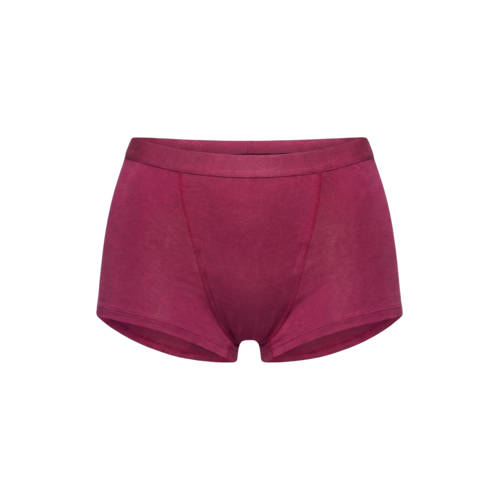 Moodies Undies mentruatie boyshort donkerroze heavy overnight Slip Meisjes Bamboe - maat 176-188 afbeelding
