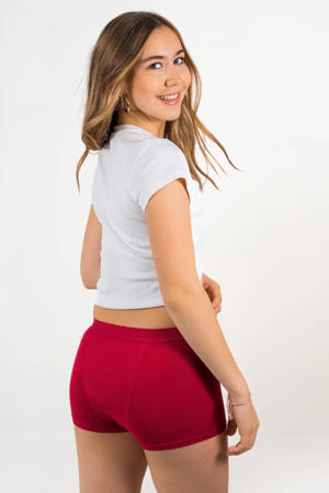 boyshort menstruatieslip super donkerroze