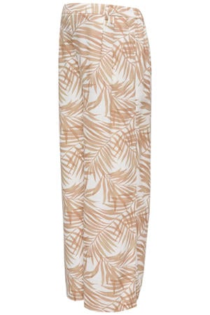 wide leg zwangerschaps casual broek bruin